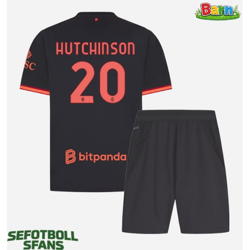 AC Milan Omari Hutchinson #20 Tredjeställ Barn 2026-27 Kortärmad (+ Korta byxor)